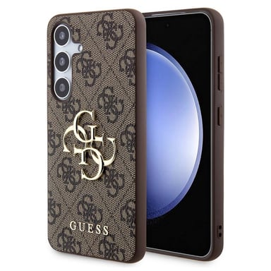 Guess Coque 4G Metal Logo Backcover pour Samsung Galaxy S24 Plus - Marron