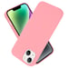Coque pour Apple iPhone 14 en LIQUID PINK Housse de protection Étui en silicone TPU flexible