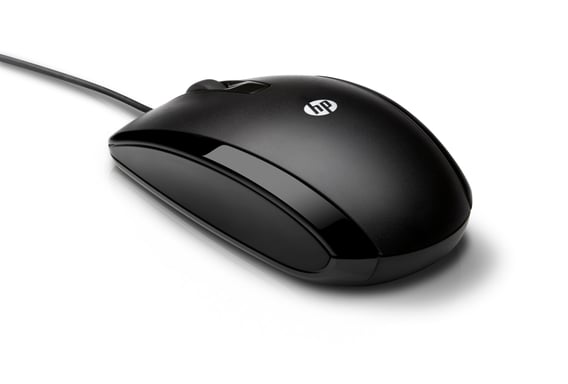 Ratón con cable HP X500 Negro Forma curvada que sigue la curva natural de la mano Para usuarios diestros y zurdos E5E76AA