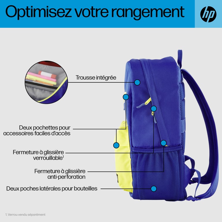 HP Sac à dos Campus (bleu) - Neuf