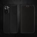 Moozy Étui Portefeuille pour Xiaomi Redmi Note 10 / Note 10S, Noir Carbone - Étui à Rabat avec Bordure Métallique Fermeture Magnétique Flip Cover avec Porte-Cartes et Fonction Béquille