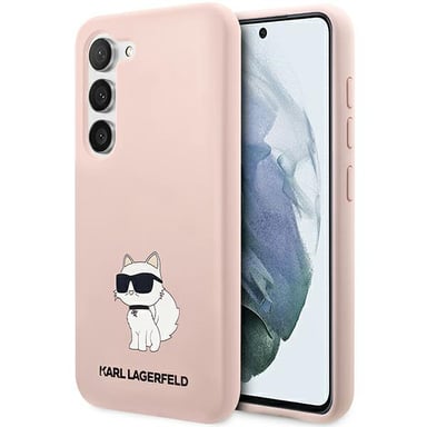 Custodia in silicone Karl Lagerfeld Choupette per Samsung Galaxy S23+, rosa