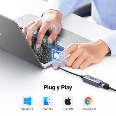 Ugreen 50737 carte réseau Ethernet 1000 Mbit/s