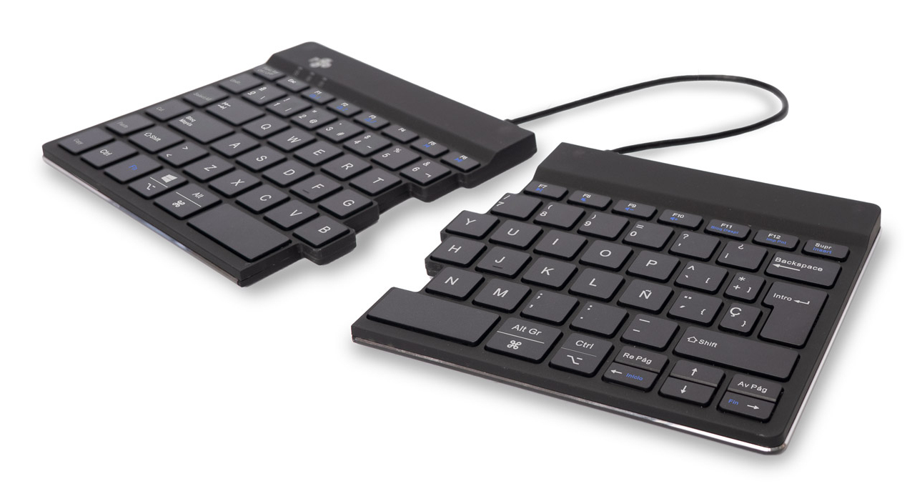 R Go Tools Clavier ergonomique R Go Split Break avec logiciel de pause clavier ergonomique divisé QWERTY ES Bluetooth Neuf