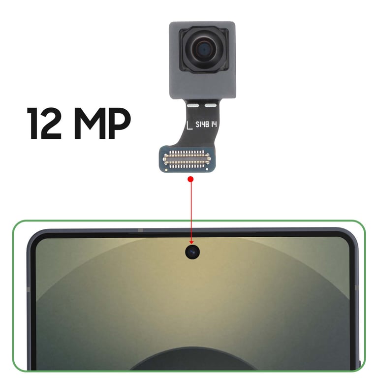 Samsung Caméra Frontal Selfie 12MP pour Samsung Galaxy S25 Ultra Original - vue 4