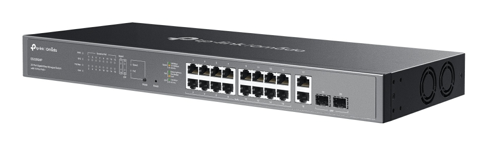 TP Link Omada ES220GMP commutateur réseau Géré L2 Gigabit Ethernet 101001000 Connexion Ethernet supportant 'alimentation via ce port PoE Neuf - vue 3