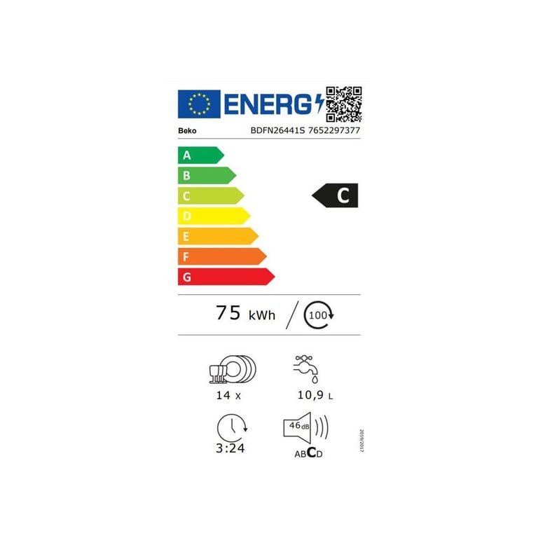 Lave vaisselle pose libre BEKO BDFN26441S 14 couverts L60 cm 46 dBA Inox - vue 4