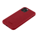 Coque en Suède Alcantara pour Apple iPhone 12 Pro Max, Rouge rubis