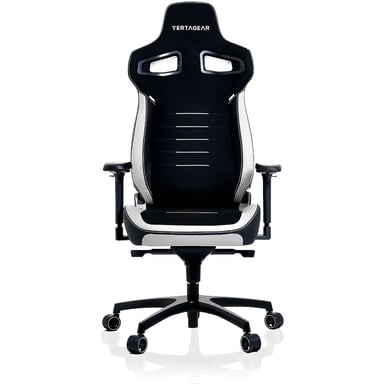 Sedia gaming XL Vertagear PL4800 HygenX nera/bianca, ergonomica, supporto lombare ContourMax, seduta VertaAir, braccioli 4D, per giocatori fino a 163 kg