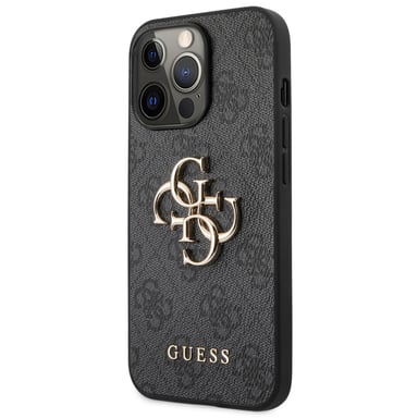 Guess Apple iPhone 13 Pro Funda PU 4G Grande Gris