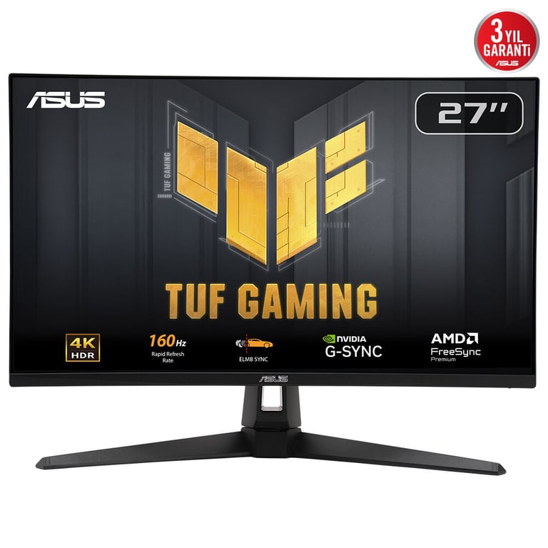 ASUS Moniteur de Jeu TUF Gaming VG27UQ1A 27 Pouces 4K HDR 160Hz ELMB Sync Temps de réponse 1ms 95% DCI P3 DisplayWidget Center AMD FreeSync™ Premium NVIDIA Compatible - vue 2