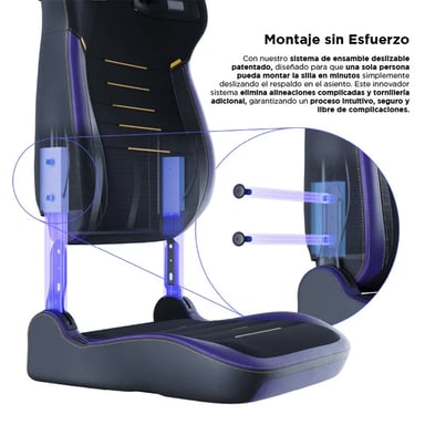 Sedia gaming XL Vertagear PL4800 HyGenNX Midnight Purple – Ergonomia ContourMax™, ventilazione VertaAir™, tessuto antiodore, braccioli 4D