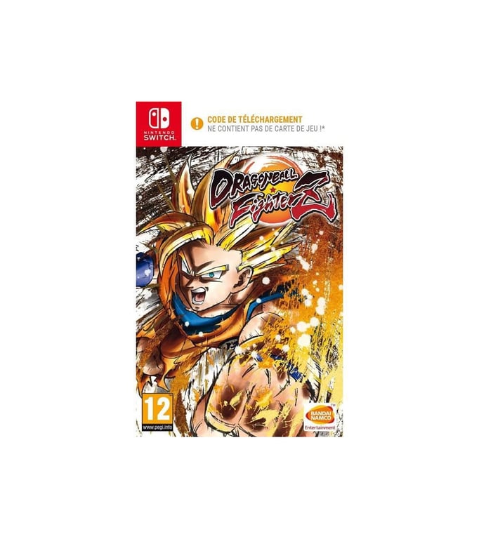 Dragon Ball Fighterz Jeu Nintendo Switch - Code in a box - Bandai Namco  Entertainment