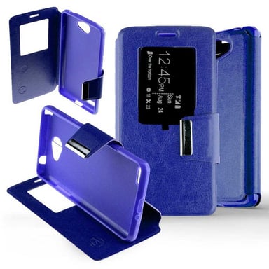 Etui Folio Bleu compatible LG Bello II