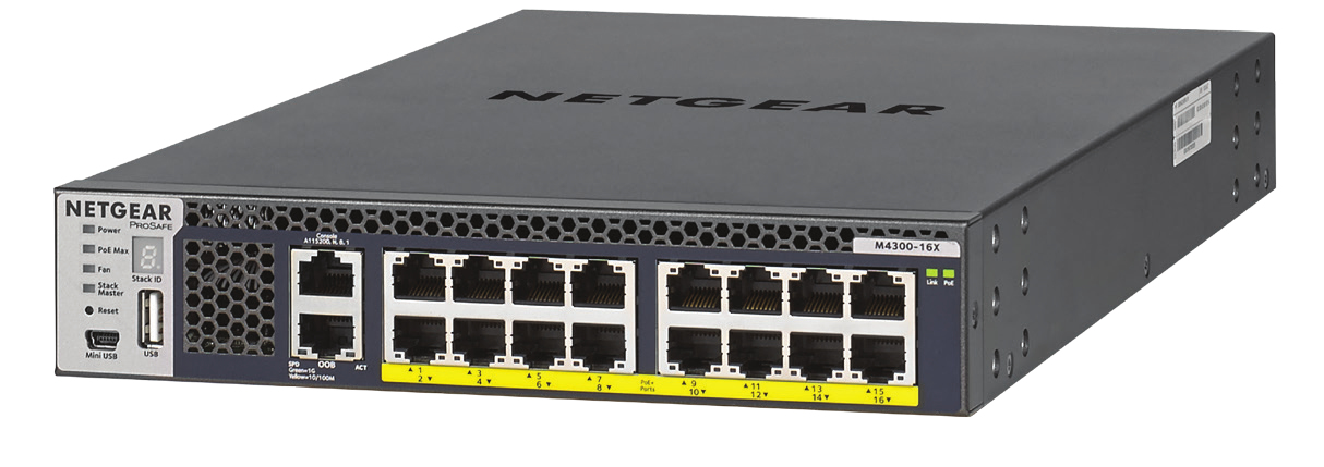 Netgear M4300 16X POE+APS600W - vue 3