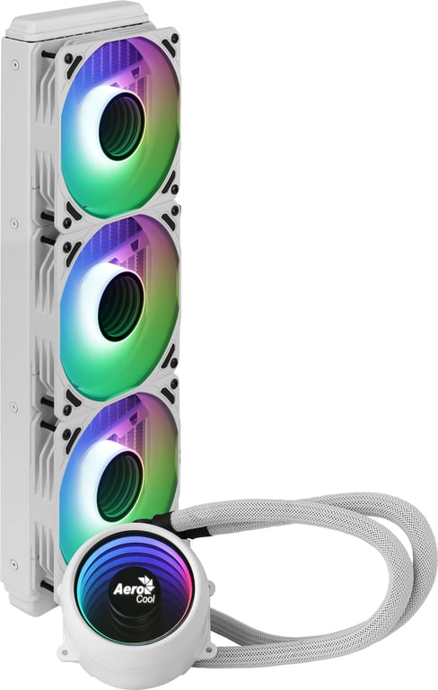 AEROCOOL Mirage L360 ARGB Blanc - Kit de refroidissement watercooling CPU 360mm - Neuf