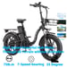 La bicicletta elettrica pieghevole KETELES KF9 è dotata di un motore da 1000 W, una batteria da 48 V 35 Ah, una velocità massima di 40 km/h, un'autonomia di 100 km, pneumatici da 20*4,0 pollici ed è disponibile in nero.