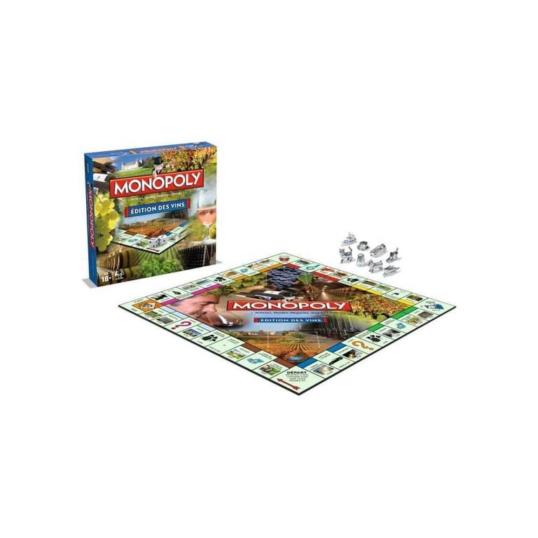 Jeu de Plateau Winning Moves Monopoly Des Vins – Édition Française, 2 À 6 Joueurs, 18 Ans+ - vue 10