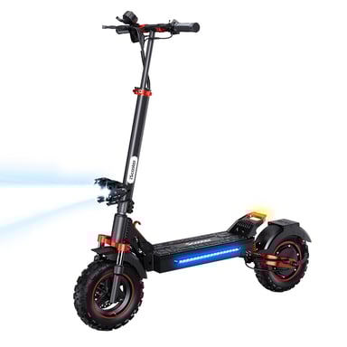 Trottinette électrique tout-terrain IX5S avec pneus de 11 pouces, moteur de 1000 W, vitesse de pointe de 45 km/h, batterie 48 V 15 Ah et une autonomie allant jusqu'à 65 km