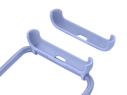 Bandolera desmontable y soporte 2 en 1 para Apple iPhone 7/8/SE 2020/SE 2022, Violeta lila