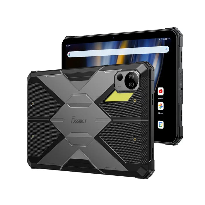 FOSSiBOT DT2 tablet robuste Android 13 4G Double SIM écran IPS 10 4'' 1200x2000 MTK Helio G99 Octa Core 2 0 GHz 12 Go RAM ROM WiFi6 Bluetooth5.0 appareil photo 64 MP + 32 MP Neuf - vue 2