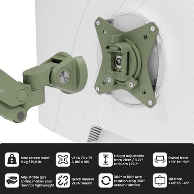Alzare Neo Duo – soporte doble para monitor con brazo de gas