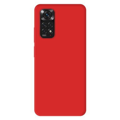 Coque silicone unie Mat Rouge compatible Xiaomi Redmi Note 11 4G