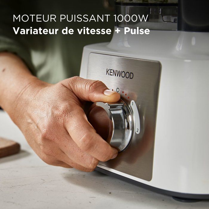 Robot Multifonction Kenwood FDP65.820SI – 1000 W, Bol 3 L, 15 Fonctions - vue 10