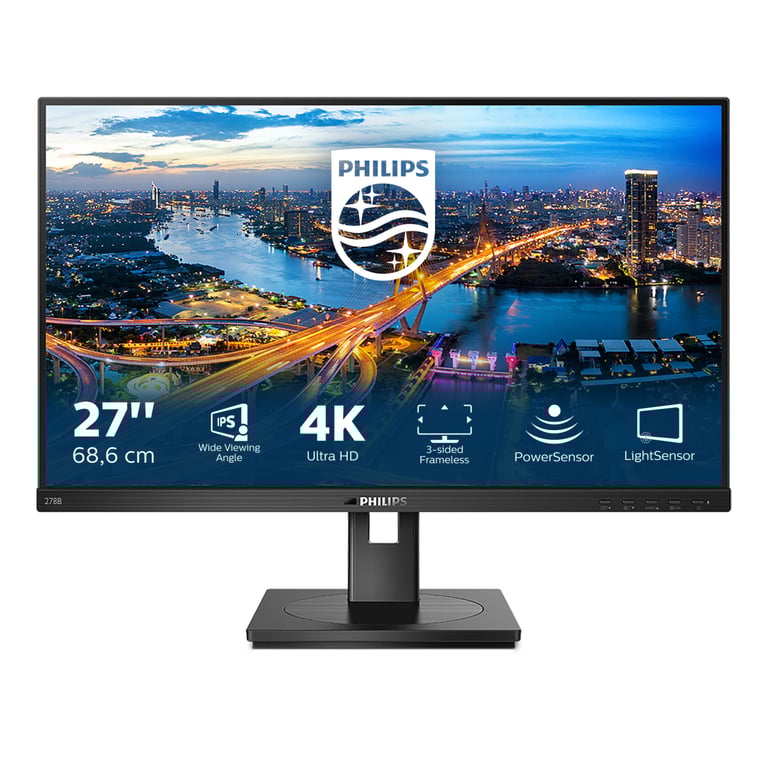 Philips B Line 278B1/00 LED display 68,6 cm (27 ) 3840 x 2160 pixels 4K Ultra HD Noir - Neuf