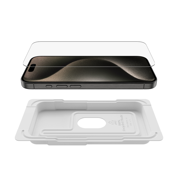 Belkin ScreenForce Protection d'écran transparent Apple 1 pièce(s) Noir - vue 5