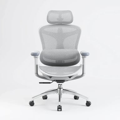 SIHOO Doro C300 Silla ergonómica - Reposabrazos 3D - Apoyo lumbar autoajustable - Mecanismo de peso inteligente - Respaldo de malla - 3 reclinaciones - Certificado TUV/SGS - 150kg max - 70x69x128cm - Blanca