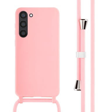 imoshion Coque en silicone avec cordon pour Samsung Galaxy S23 Plus - Rose