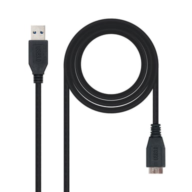 Nanocable 10.01.1102-BK Cavo USB 3.2 Gen 1 (3.1 Gen 1) 2 m USB A Micro-USB B Nero