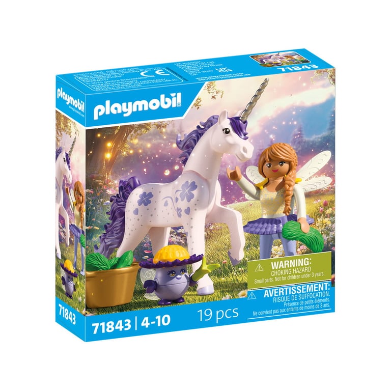Playmobil Magic Unicorns 71843 Licorne Lavande porte bonheur avec fée - vue 2