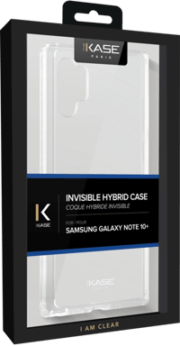 Coque hybride invisible pour Samsung Galaxy Note10+, Transparente