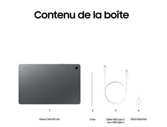 Samsung Galaxy Tab S10 Lite X400 WiFi 10.9 8GB RAM Energieklasse F SM X400NZAPEUE - vue 4