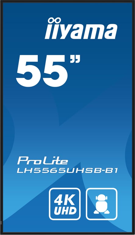iiyama ProLite LH5565UHSB B1 Classe de diagonale 55 54.6 visualisable écran LCD rétro éclairé par LED signalisation numérique Android 4K UHD 3840 x 2160 - vue 6