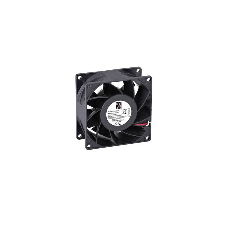 Ventilateur axial TRU Components 24 VDC 110 m³h 80x80x38 mm 57 dB