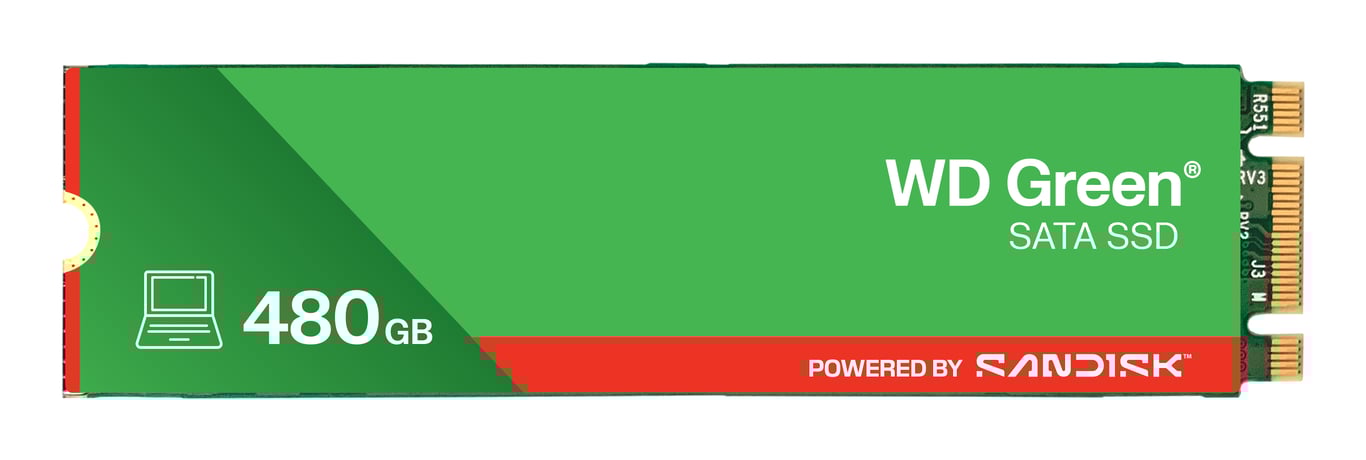 Western Digital SSD WD 480 Go .2 - vue 1