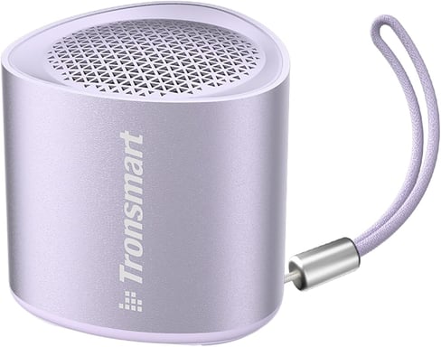 Haut-parleur Bluetooth Portable Tronsmart Nimo, Fabrication Métallique, Mini Haut-parleur avec Sangle, Étanche IPX7 pour Douche et Voyage, Autonomie de 12 H, Appairage Stéréo, Appel Mains Libres, Violet