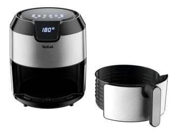 Tefal Easy Fry EY401D Unique 4,2 L Autonome 1500 W Friteuse d'air chaud Noir, Acier inoxydable