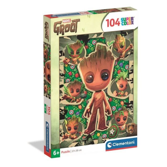 Clementoni Puzzle Enfant 104 Pièces Marvel Groot Marvel Fabriqué en Italie 25051 - vue 5