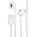 Auriculares con cable USB-C Micrófono Botón Multifunción Oppo Blanco