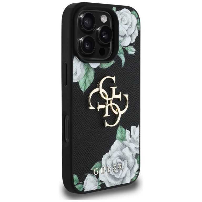 Coque Guess Hardcase 4G Grained Roses Big Logo pour iPhone 16 Pro Max - vue 6