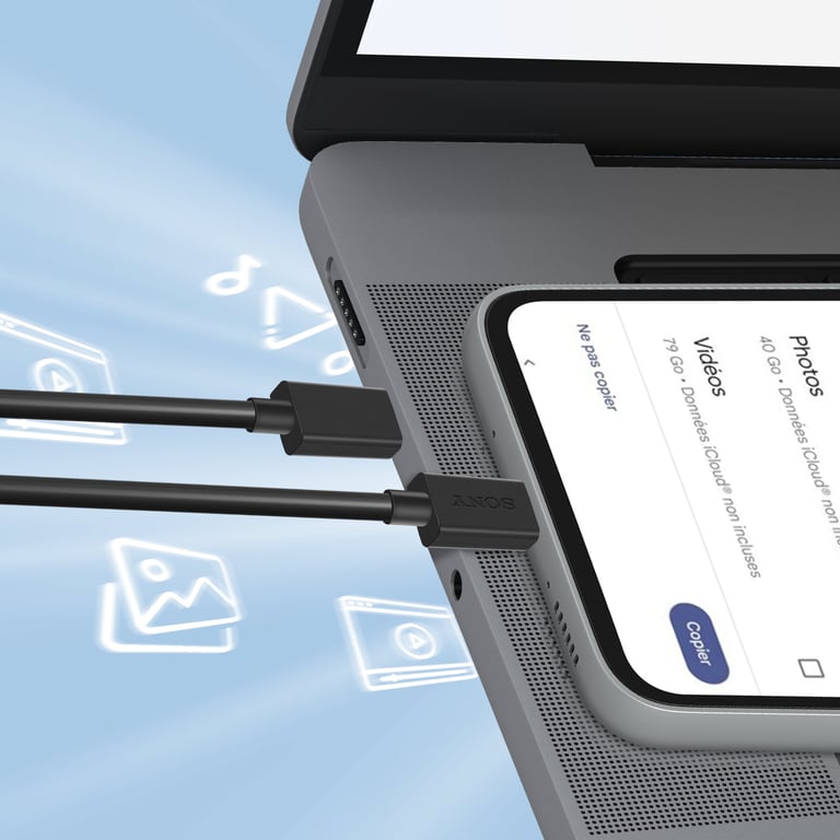 Sony Câble USB C vers USB C 1m Original - vue 3