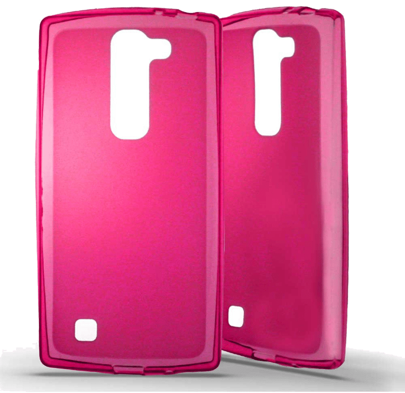 Coque silicone unie compatible Givré Rose LG G4C