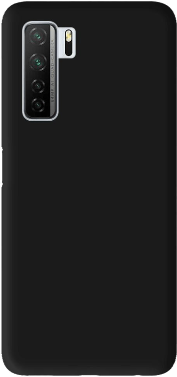 Coque silicone unie compatible Mat Noir Huawei P40 Lite 5G