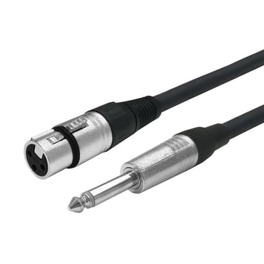 Vivolink PROAUDXLRFJACK10 Cavo audio XLR 6,35 mm da 10 m Nero