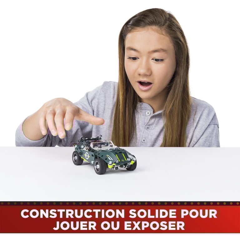 Bandai Meccano Cabriolet Rétro Friction Coffret de Construction 5 Modèles 225 pièces moteur rétro friction outils notice Kit Activité assemblage voiture Jouet Enfant et + APM20102 - vue 10