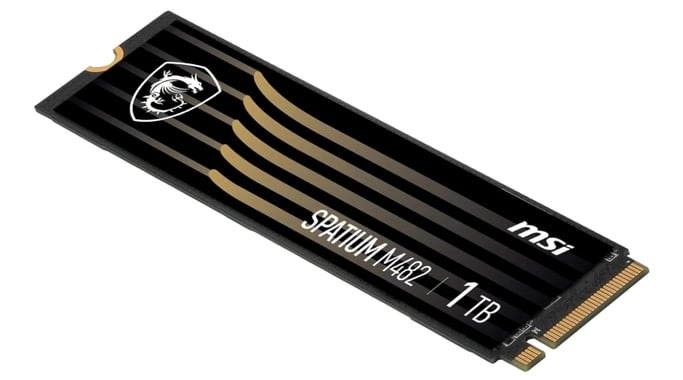 MSI SPATIUM M482 PCIE 4.0 NVME M.2 1TB disque SSD 10 To PCI Express 4.0 3D NAND